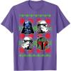image:imageStar Wars Vader Storm Boba Ugly Christmas Sweater TShirt TShirtPurple Heather