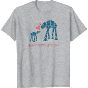 image:imageStar Wars ATAT Walkers Happy Mothers Day TShirtHeather Grey