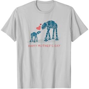 image:imageStar Wars ATAT Walkers Happy Mothers Day TShirtSilver Grey