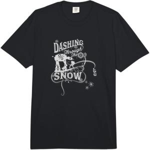 image:imageStar Wars Christmas ATAT ATST Dashing Through Snow Comfort Colors Adult Heavyweight TshirtBlack