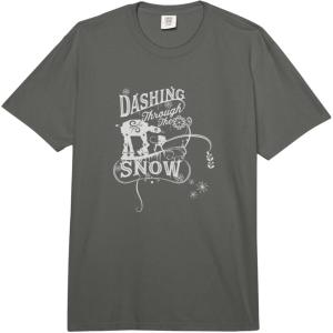 image:imageStar Wars Christmas ATAT ATST Dashing Through Snow Comfort Colors Adult Heavyweight TshirtDark Grey