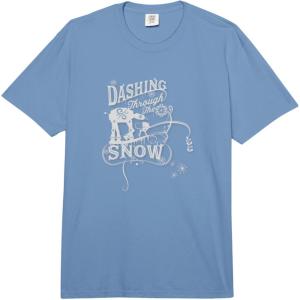 image:imageStar Wars Christmas ATAT ATST Dashing Through Snow Comfort Colors Adult Heavyweight TshirtDeep Blue