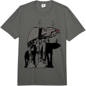 image:imageStar Wars Christmas ATAT Reindeer Comfort Colors Adult Heavyweight TshirtDark Grey