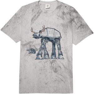 image:imageStar Wars Christmas ATAT Walker Dashing Through The Snow Comfort Colors Adult Heavyweight TshirtGrey Tie Dye