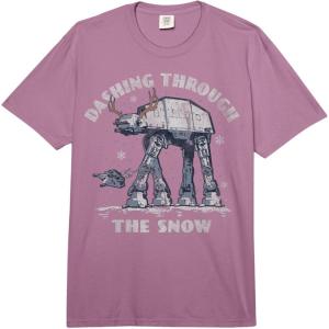 image:imageStar Wars Christmas ATAT Walker Dashing Through The Snow Comfort Colors Adult Heavyweight TshirtPlum