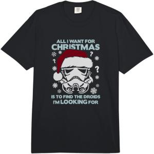 image:imageStar Wars Christmas All I Want Stormtrooper Holiday Vintage Comfort Colors Adult Heavyweight TshirtBlack