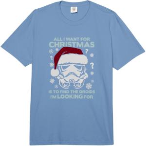image:imageStar Wars Christmas All I Want Stormtrooper Holiday Vintage Comfort Colors Adult Heavyweight TshirtDeep Blue