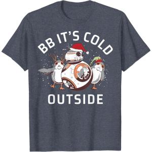 image:imageStar Wars Christmas BB Its Cold Outside TShirtHeather Blue