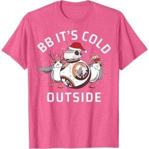 image:imageStar Wars Christmas BB Its Cold Outside TShirtPink Heather