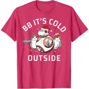image:imageStar Wars Christmas BB Its Cold Outside TShirtRed Heather