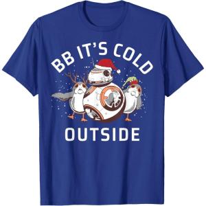 image:imageStar Wars Christmas BB Its Cold Outside TShirtRoyal Blue