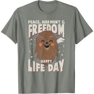 image:imageStar Wars Christmas Chewbacca Peace Harmony Happy Life Day TShirtOlive Heather