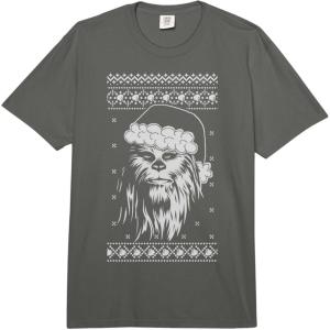 image:imageStar Wars Christmas Chewbacca Sweater Santa Comfort Colors Adult Heavyweight TshirtDark Grey