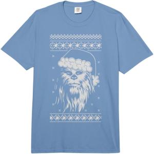image:imageStar Wars Christmas Chewbacca Sweater Santa Comfort Colors Adult Heavyweight TshirtDeep Blue