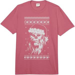 image:imageStar Wars Christmas Chewbacca Sweater Santa Comfort Colors Adult Heavyweight TshirtRaspberry Red