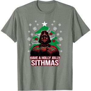 image:imageStar Wars Christmas Darth Vader Have A Holly Jolly Sithmas TShirtOlive Heather
