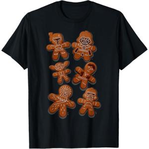 image:imageStar Wars Christmas Ginger Bread Wars Graphic TShirt TShirtBlack