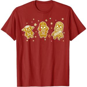 image:imageStar Wars Christmas Gingerbread Cookies TShirtCranberry Red