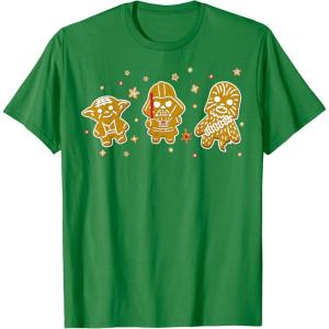 image:imageStar Wars Christmas Gingerbread Cookies TShirtKelly Green