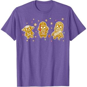 image:imageStar Wars Christmas Gingerbread Cookies TShirtPurple Heather