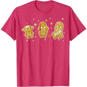 image:imageStar Wars Christmas Gingerbread Cookies TShirtRed Heather