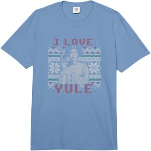 image:imageStar Wars Christmas I Love Yule Princess Leia Ugly Sweater Comfort Colors Adult Heavyweight TshirtDeep Blue