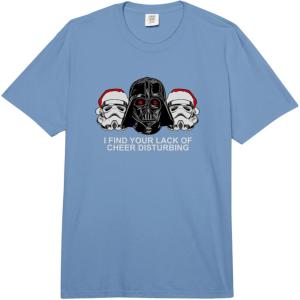 image:imageStar Wars Christmas Lack Of Cheer Darth Vader Vintage Heads Comfort Colors Adult Heavyweight TshirtDeep Blue
