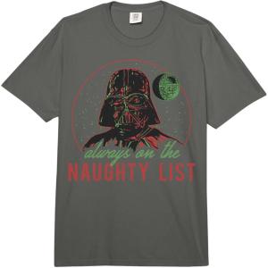 image:imageStar Wars Christmas Naughty List Vader Comfort Colors Adult Heavyweight TshirtDark Grey