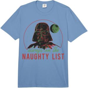 image:imageStar Wars Christmas Naughty List Vader Comfort Colors Adult Heavyweight TshirtDeep Blue