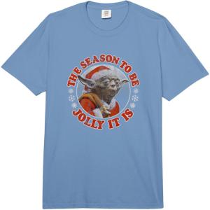 image:imageStar Wars Christmas Season To Be Jolly It Is Vintage Yoda Comfort Colors Adult Heavyweight TshirtDeep Blue