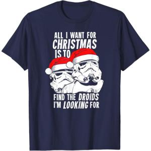image:imageStar Wars Christmas Stormtrooper The Droids Im Looking For TShirtNavy Blue
