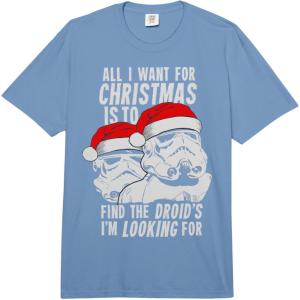 image:imageStar Wars Christmas Stormtroopers Lost Droids Comfort Colors Adult Heavyweight TshirtDeep Blue