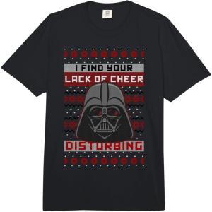 image:imageStar Wars Christmas Ugly Sweater Darth Vader Lack Of Cheer Comfort Colors Adult Heavyweight TshirtBlack