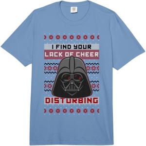 image:imageStar Wars Christmas Ugly Sweater Darth Vader Lack Of Cheer Comfort Colors Adult Heavyweight TshirtDeep Blue