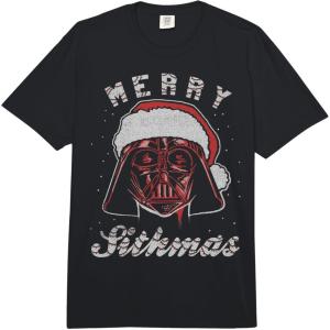 image:imageStar Wars Christmas Vader Merry Sithmas Candy Cane Script Comfort Colors Adult Heavyweight TshirtBlack