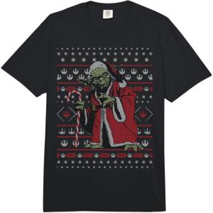 image:imageStar Wars Christmas Yoda Santa Ugly Sweater Comfort Colors Adult Heavyweight TshirtBlack