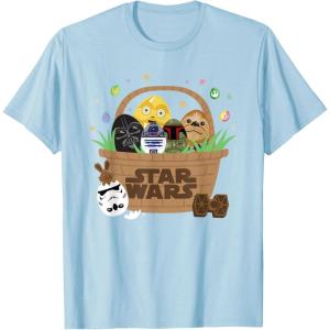 image:imageStar Wars Classic Characters Easter Eggs Basket Funny Spring TShirtBaby Blue