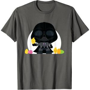 image:imageStar Wars Darth Vader Cute Kawaii Easter Eggs amp Chicks TShirtAsphalt Grey