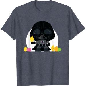 image:imageStar Wars Darth Vader Cute Kawaii Easter Eggs amp Chicks TShirtHeather Blue