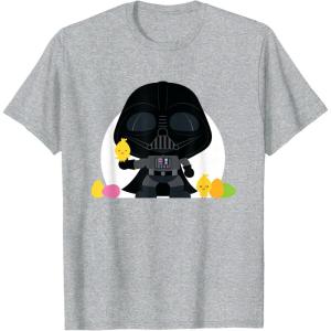 image:imageStar Wars Darth Vader Cute Kawaii Easter Eggs amp Chicks TShirtHeather Grey