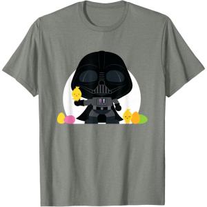 image:imageStar Wars Darth Vader Cute Kawaii Easter Eggs amp Chicks TShirtOlive Heather