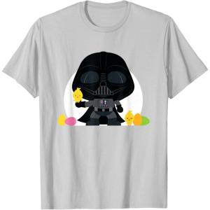 image:imageStar Wars Darth Vader Cute Kawaii Easter Eggs amp Chicks TShirtSilver Grey