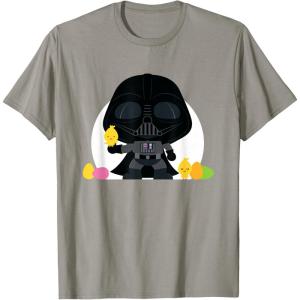 image:imageStar Wars Darth Vader Cute Kawaii Easter Eggs amp Chicks TShirtSlate Grey