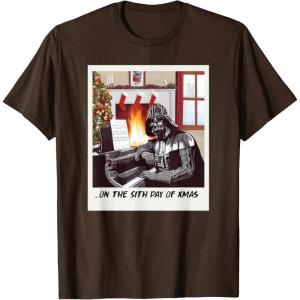 image:imageStar Wars Darth Vader Sith Day of Xmas Holiday TShirtBrown