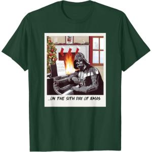 image:imageStar Wars Darth Vader Sith Day of Xmas Holiday TShirtDark Green