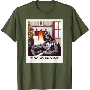 image:imageStar Wars Darth Vader Sith Day of Xmas Holiday TShirtOlive Green