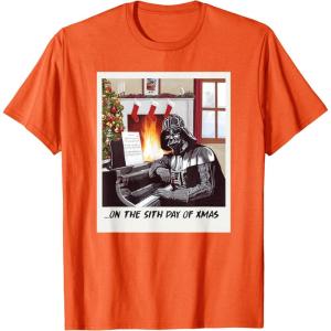 image:imageStar Wars Darth Vader Sith Day of Xmas Holiday TShirtOrange