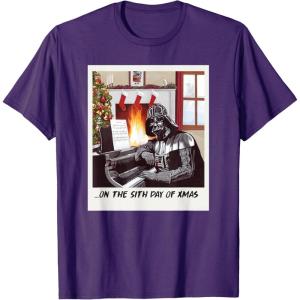 image:imageStar Wars Darth Vader Sith Day of Xmas Holiday TShirtPurple