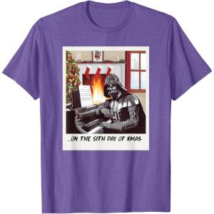 image:imageStar Wars Darth Vader Sith Day of Xmas Holiday TShirtPurple Heather