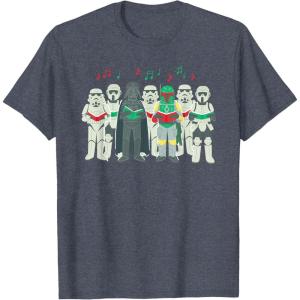 image:imageStar Wars Darth Vader Sithmas Choir Holiday TShirtHeather Blue